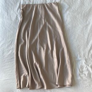 Banana Republic Satin Midi Skirt Size Small
